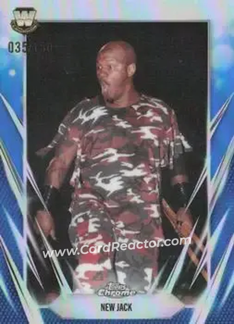 2026 Topps Chrome WWE - Blue Refractor #110 - New Jack - Front