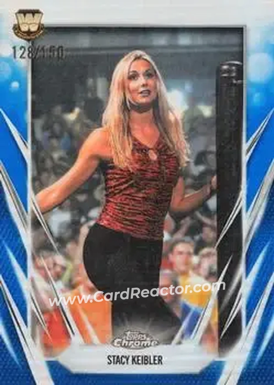 2026 Topps Chrome WWE - Blue Refractor #121 - Stacy Keibler - Front
