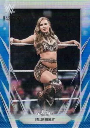 2026 Topps Chrome WWE - Blue Refractor #165 - Fallon Henley