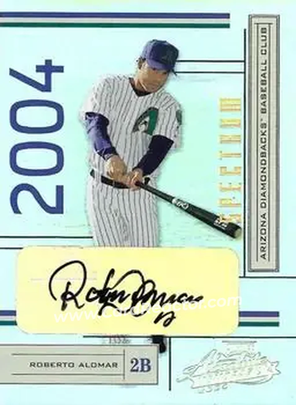 2004 Playoff Absolute Memorabilia - Signature Spectrum Gold #15 - Roberto Alomar - Arizona Diamondbacks - Front