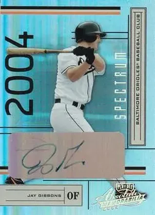 2004 Playoff Absolute Memorabilia - Signature Spectrum Gold #26 - Jay Gibbons - Baltimore Orioles