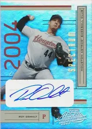 2004 Playoff Absolute Memorabilia - Signature Spectrum Gold #88 - Roy Oswalt - Houston Astros