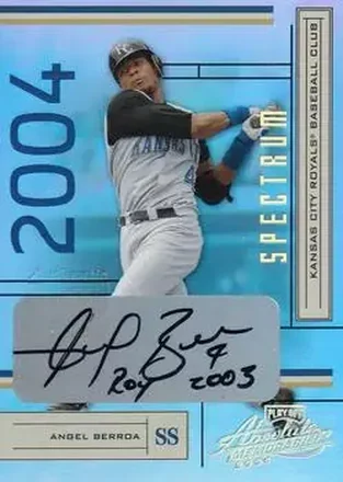 2004 Playoff Absolute Memorabilia - Signature Spectrum Gold #94 - Angel Berroa - Kansas City Royals
