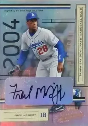 2004 Playoff Absolute Memorabilia - Signature Spectrum Gold #105 - Fred McGriff - Tampa Bay Devil Rays