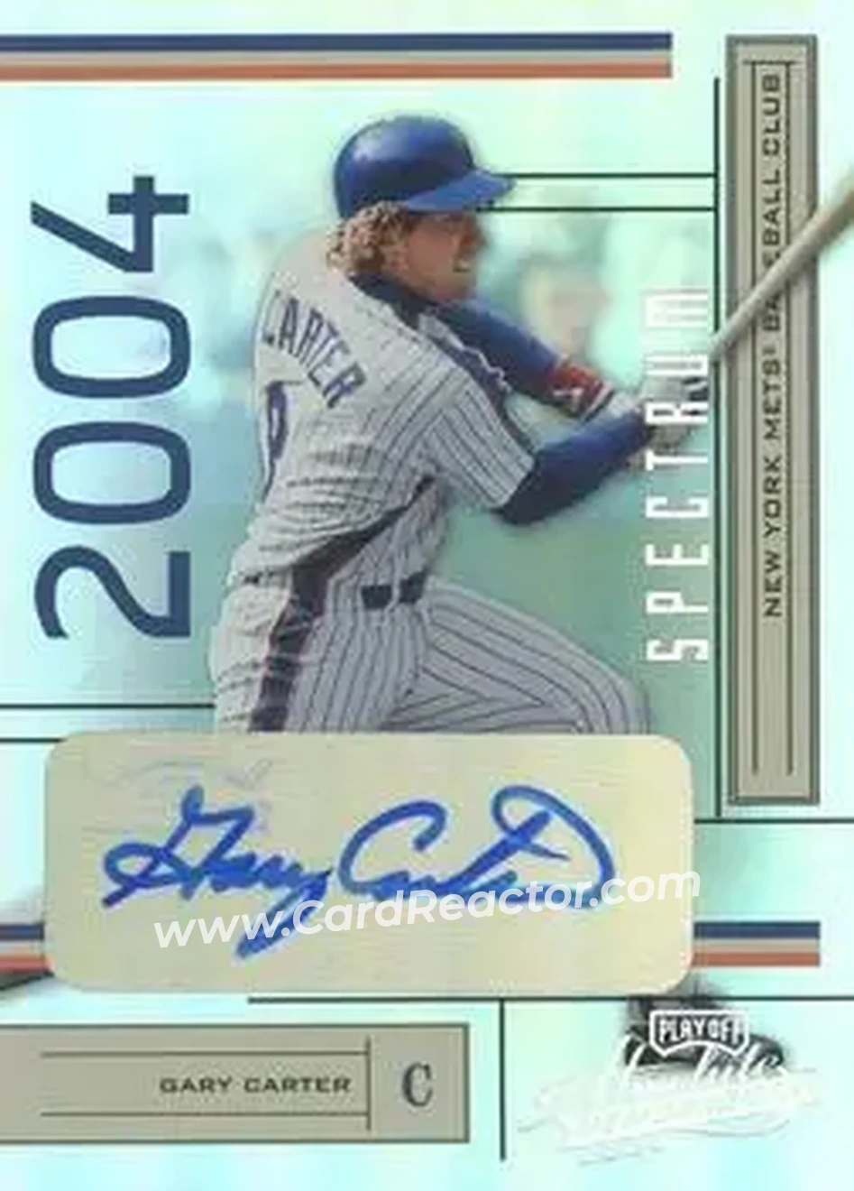 2004 Playoff Absolute Memorabilia - Signature Spectrum Gold #131 - Gary Carter - New York Mets - Front