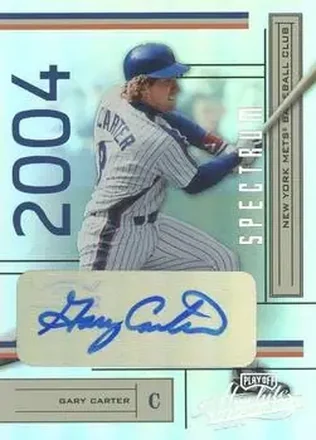 2004 Playoff Absolute Memorabilia - Signature Spectrum Gold #131 - Gary Carter - New York Mets