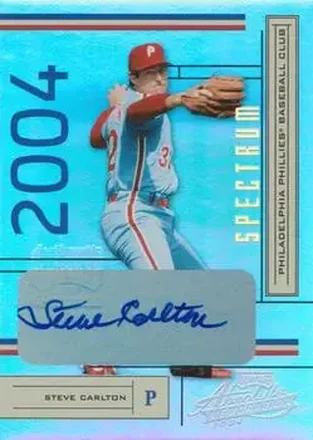 2004 Playoff Absolute Memorabilia - Signature Spectrum Gold #161 - Steve Carlton - Philadelphia Phillies