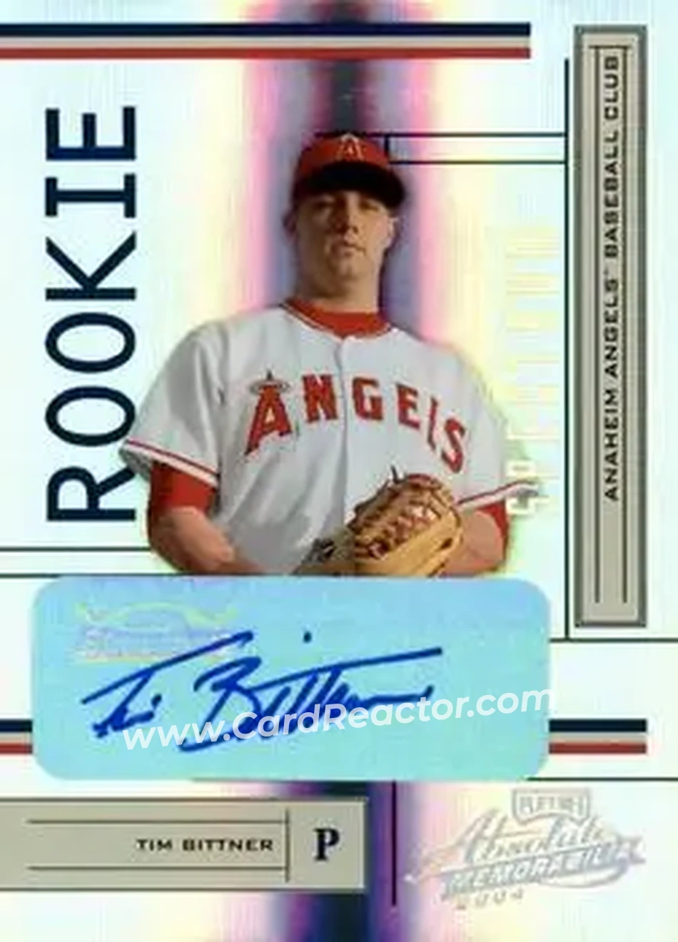 2004 Playoff Absolute Memorabilia - Signature Spectrum Gold #217 - Tim Bittner - Anaheim Angels - Front