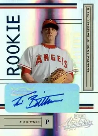 2004 Playoff Absolute Memorabilia - Signature Spectrum Gold #217 - Tim Bittner - Anaheim Angels