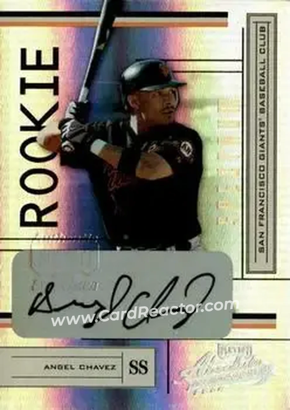 2004 Playoff Absolute Memorabilia - Signature Spectrum Gold #235 - Angel Chavez - San Francisco Giants - Front