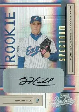 2004 Playoff Absolute Memorabilia - Signature Spectrum Gold #246 - Shawn Hill - Montreal Expos
