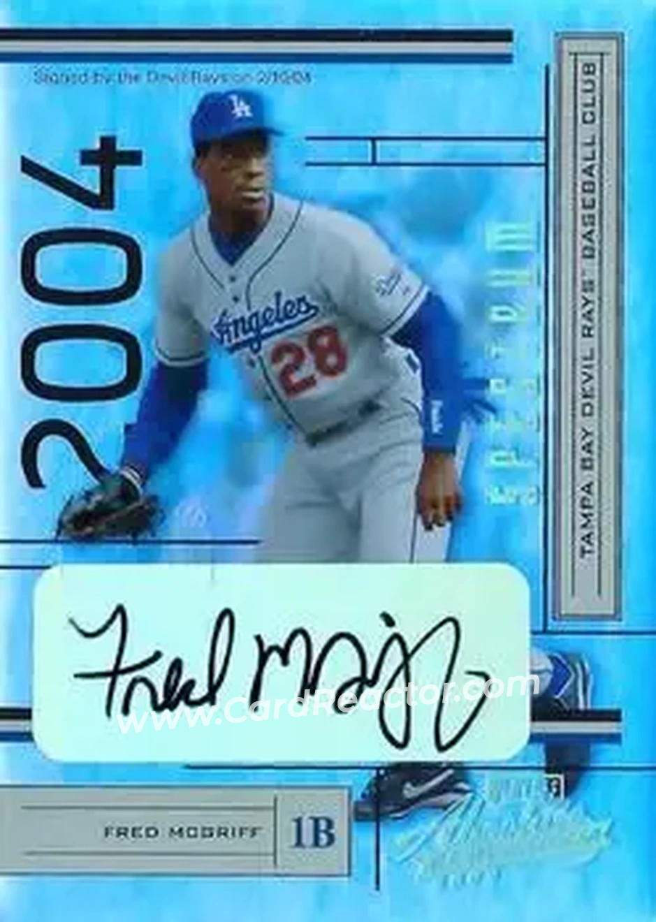 2004 Playoff Absolute Memorabilia - Signature Spectrum Platinum #105 - Fred McGriff - Tampa Bay Devil Rays - Front