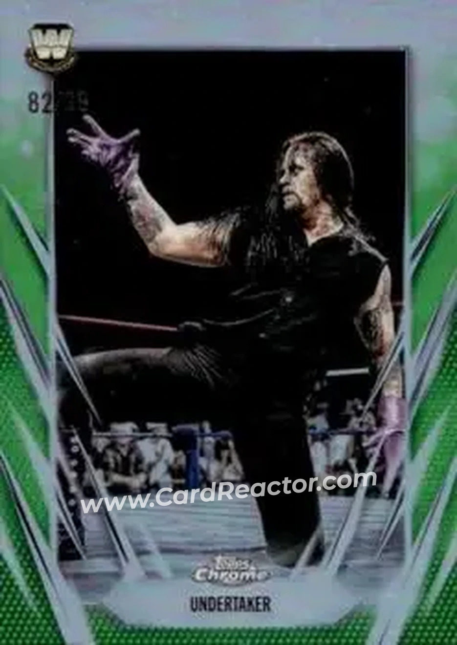 2026 Topps Chrome WWE - Green Refractor #3 - The Undertaker - Front 2026 Topps Chrome WWE - Green Refractor #3 - The Undertaker - Front
