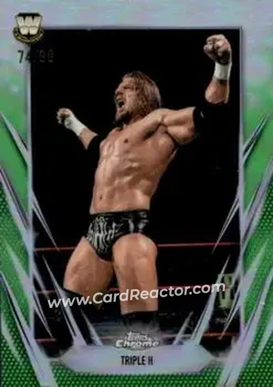 2026 Topps Chrome WWE - Green Refractor #4 - Hunter Hearst Helmsley - Front