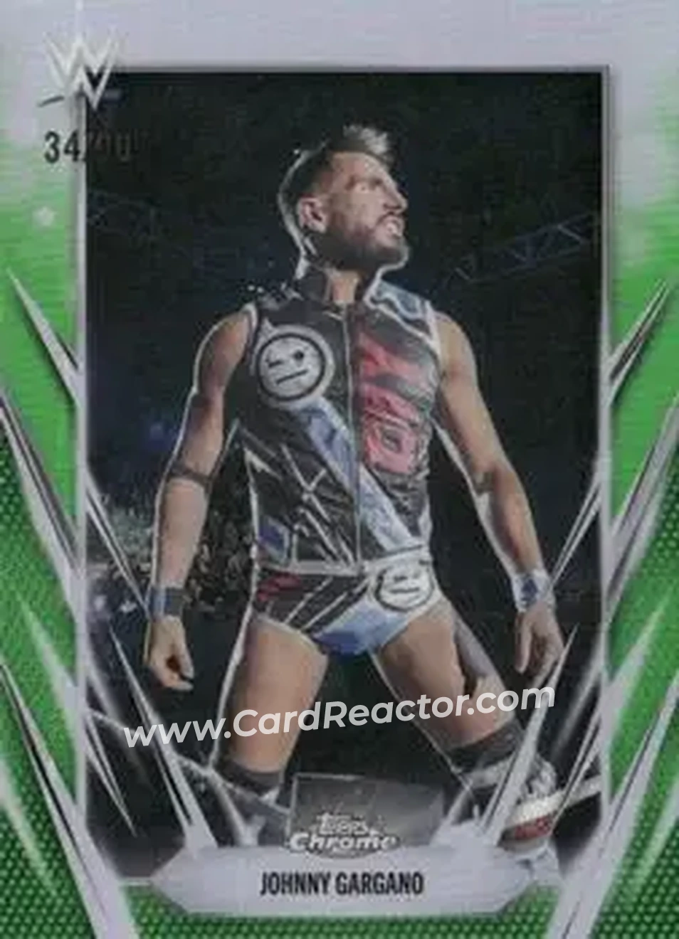 2026 Topps Chrome WWE - Green Refractor #15 - Johnny Gargano - Front