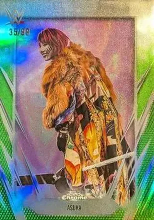 2026 Topps Chrome WWE - Green Refractor #27 - Asuka