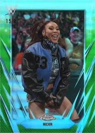 2026 Topps Chrome WWE - Green Refractor #32 - Michin