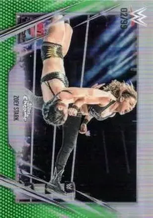 2026 Topps Chrome WWE - Green Refractor #60 - Zoey Stark