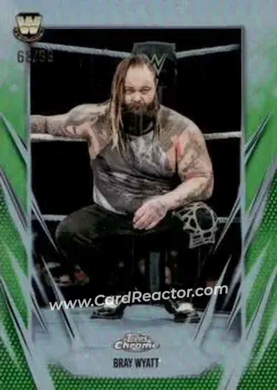 2026 Topps Chrome WWE - Green Refractor #76 - "The Fiend" Bray Wyatt - Front