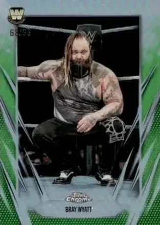 2026 Topps Chrome WWE - Green Refractor #76 - "The Fiend" Bray Wyatt