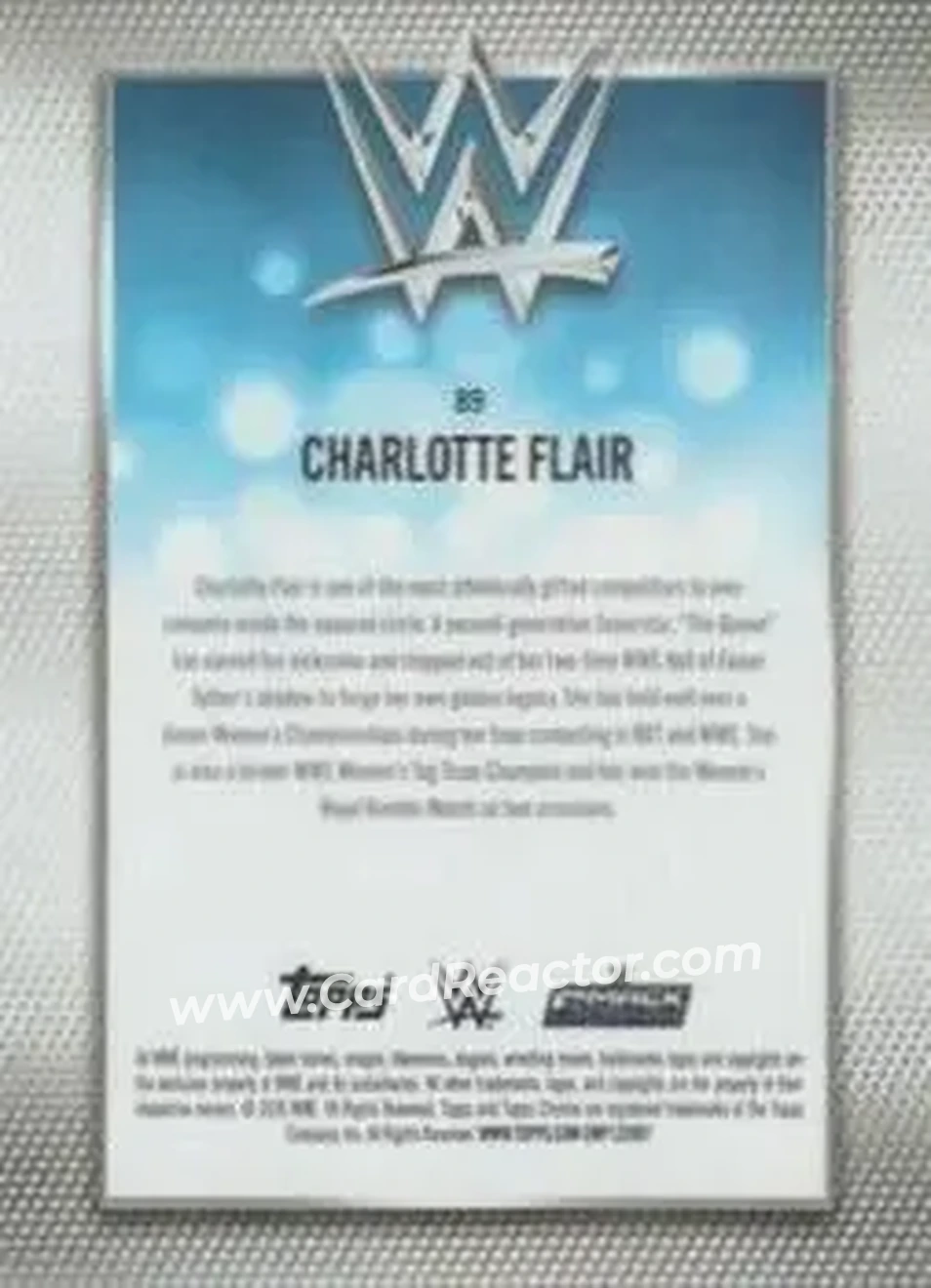 2026 Topps Chrome WWE - Green Refractor #89 - Charlotte Flair - Back
