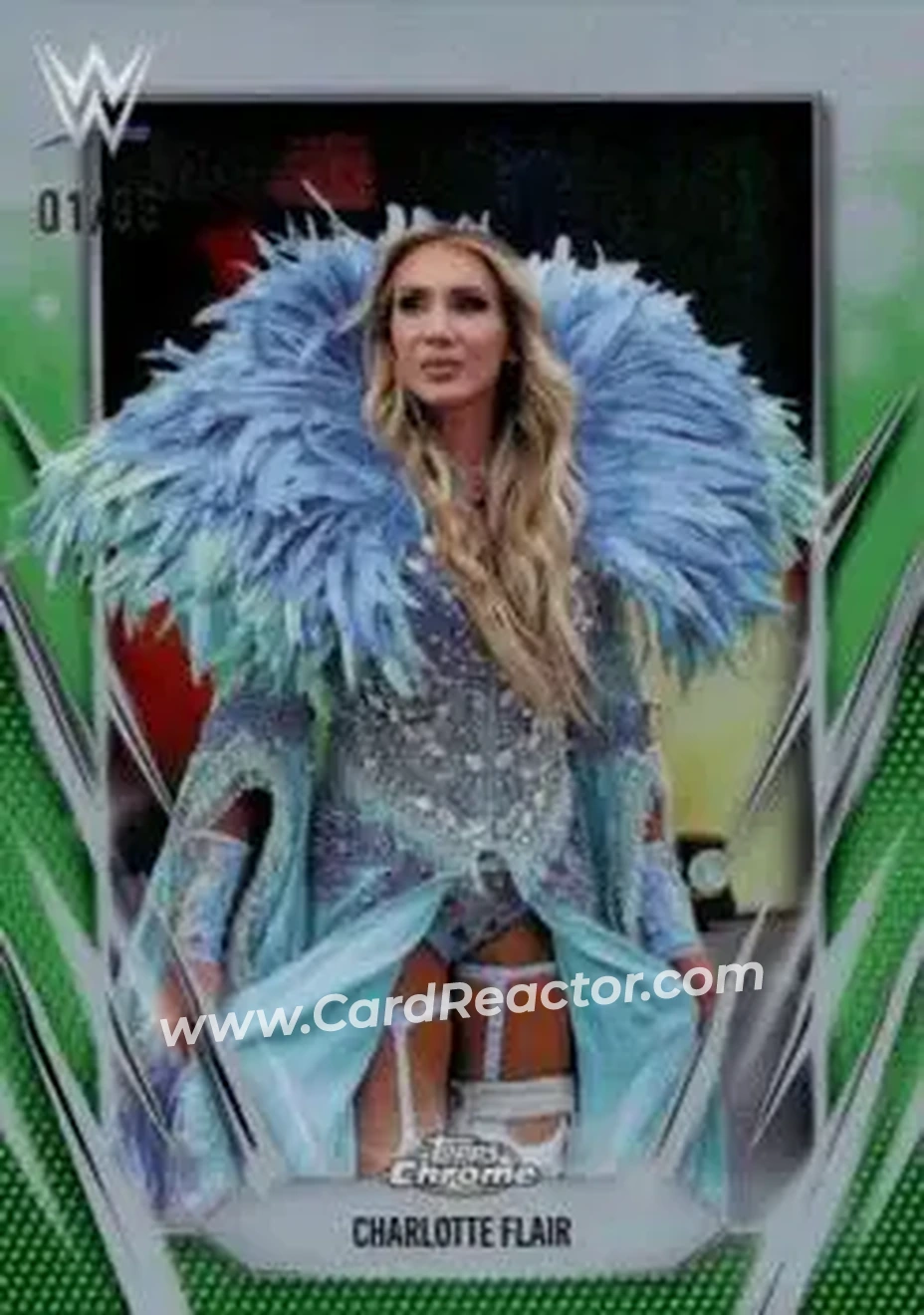 2026 Topps Chrome WWE - Green Refractor #89 - Charlotte Flair - Front