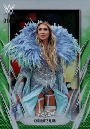 2026 Topps Chrome WWE - Green Refractor #89 - Charlotte Flair