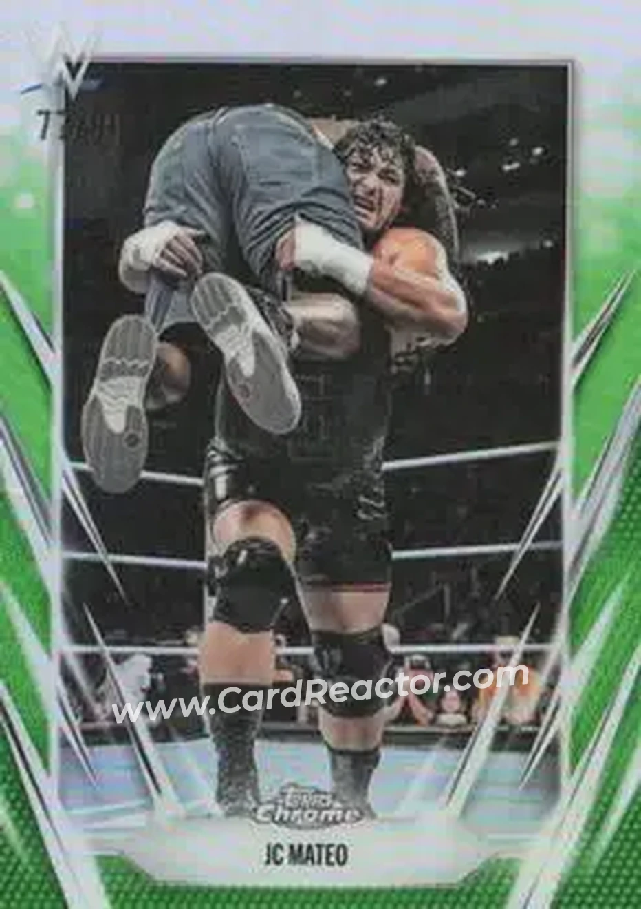 2026 Topps Chrome WWE - Green Refractor #100 - JC Mateo - Front