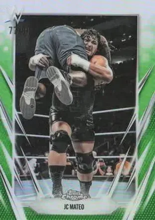 2026 Topps Chrome WWE - Green Refractor #100 - JC Mateo
