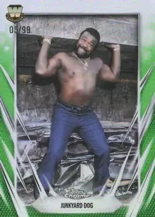 2026 Topps Chrome WWE - Green Refractor #102 - The Junkyard Dog