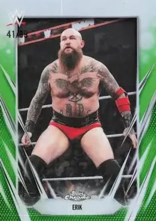 2026 Topps Chrome WWE - Green Refractor #139 - Erik