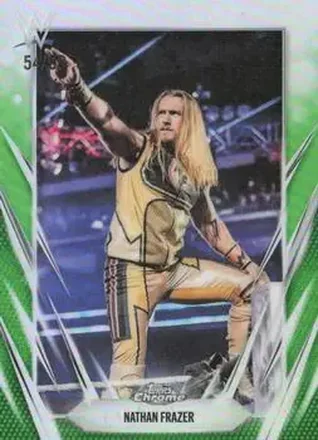 2026 Topps Chrome WWE - Green Refractor #146 - Nathan Frazer