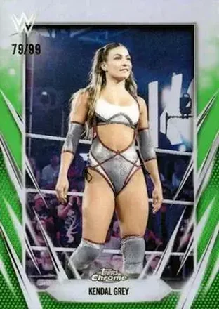 2026 Topps Chrome WWE - Green Refractor #148 - Kendal Grey