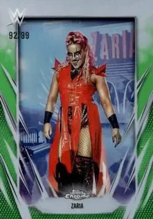 2026 Topps Chrome WWE - Green Refractor #158 - Zaria