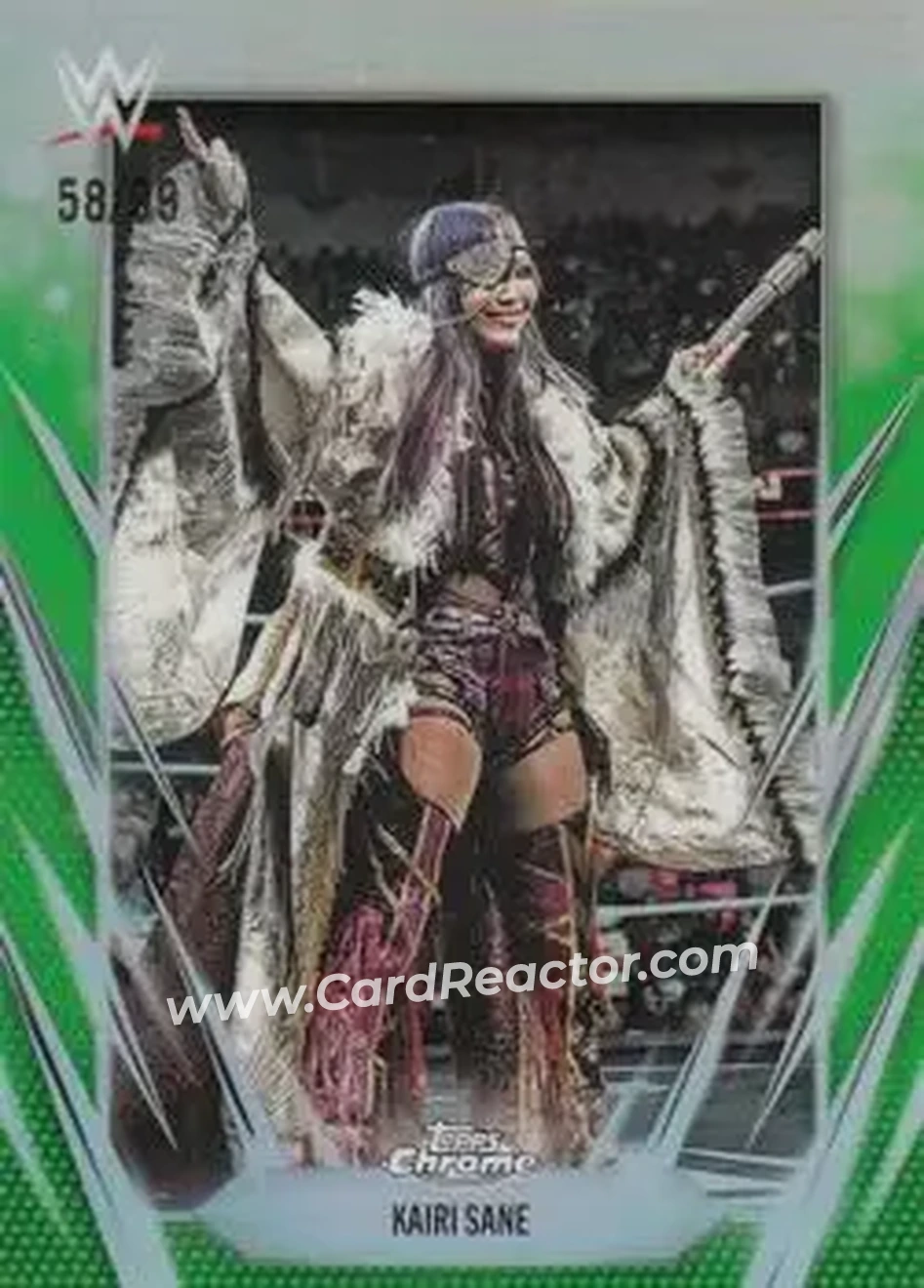 2026 Topps Chrome WWE - Green Refractor #174 - Kairi Sane - Front