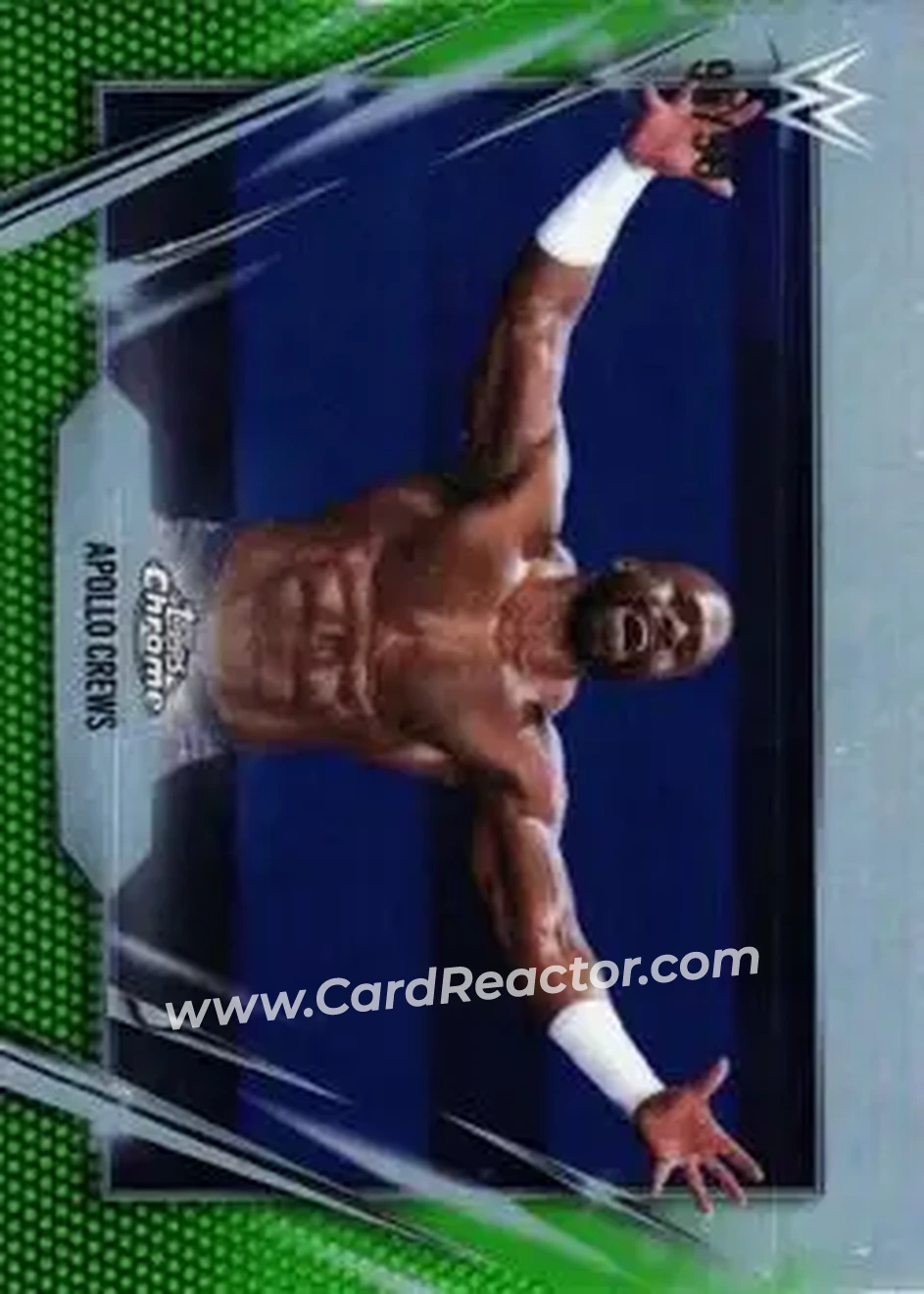 2026 Topps Chrome WWE - Green Refractor #175 - Apollo Crews - Front