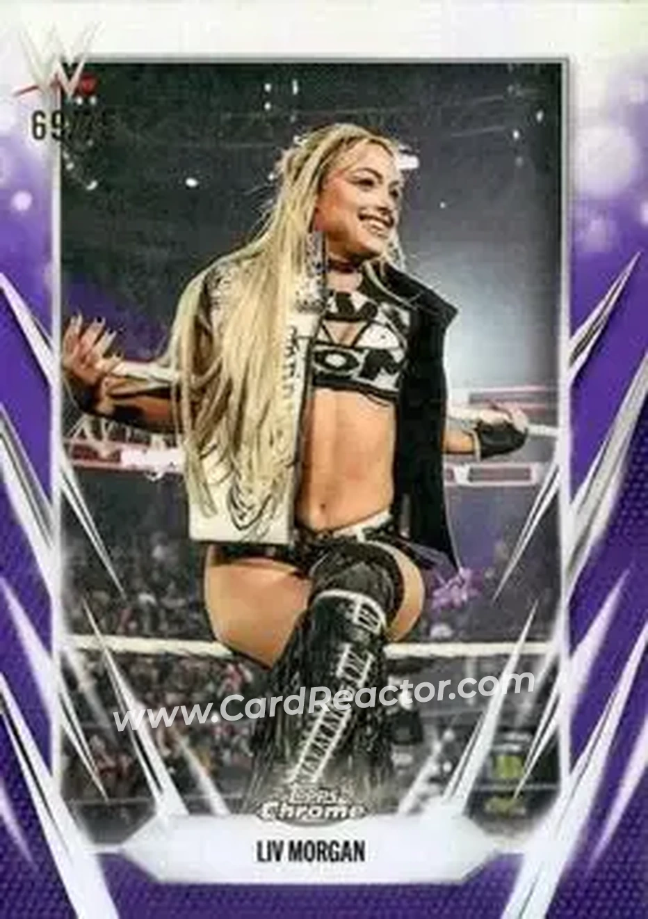 2026 Topps Chrome WWE - Purple Refractor #17 - Liv Morgan - Front