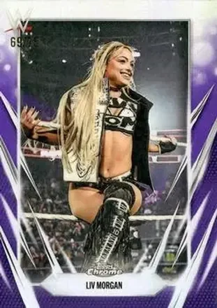 2026 Topps Chrome WWE - Purple Refractor #17 - Liv Morgan
