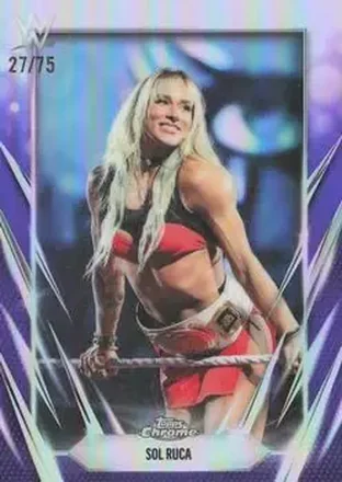 2026 Topps Chrome WWE - Purple Refractor #34 - Sol Ruca
