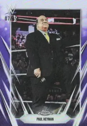 2026 Topps Chrome WWE - Purple Refractor #44 - Paul E. Dangerously