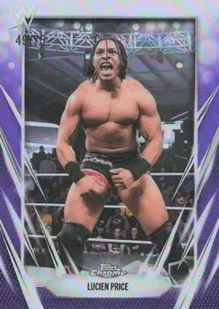 2026 Topps Chrome WWE - Purple Refractor #107 - Lucien Price