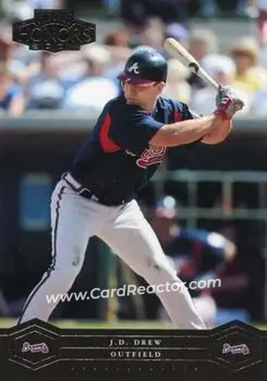 2004 Playoff Honors #20 - J.D. Drew - Atlanta Braves - Front