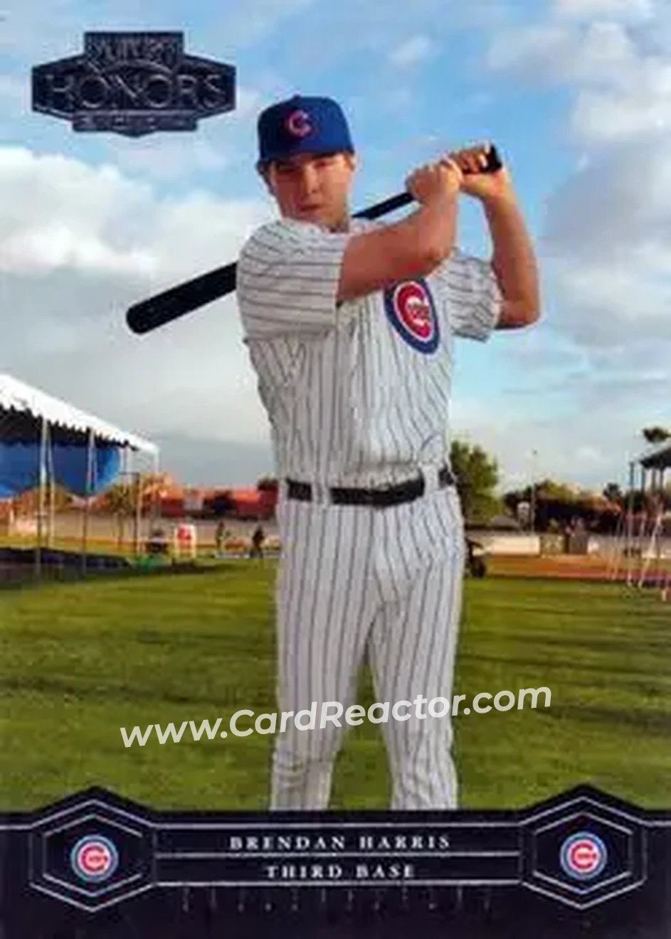 2004 Playoff Honors #44 - Brendan Harris - Chicago Cubs - Front