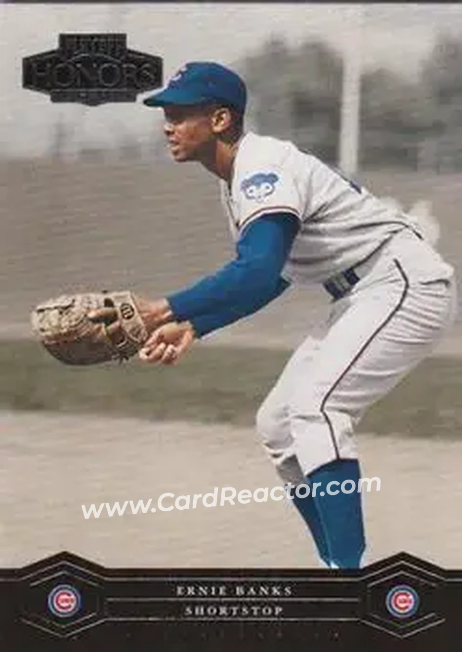 2004 Playoff Honors #46 - Ernie Banks - Chicago Cubs - Front