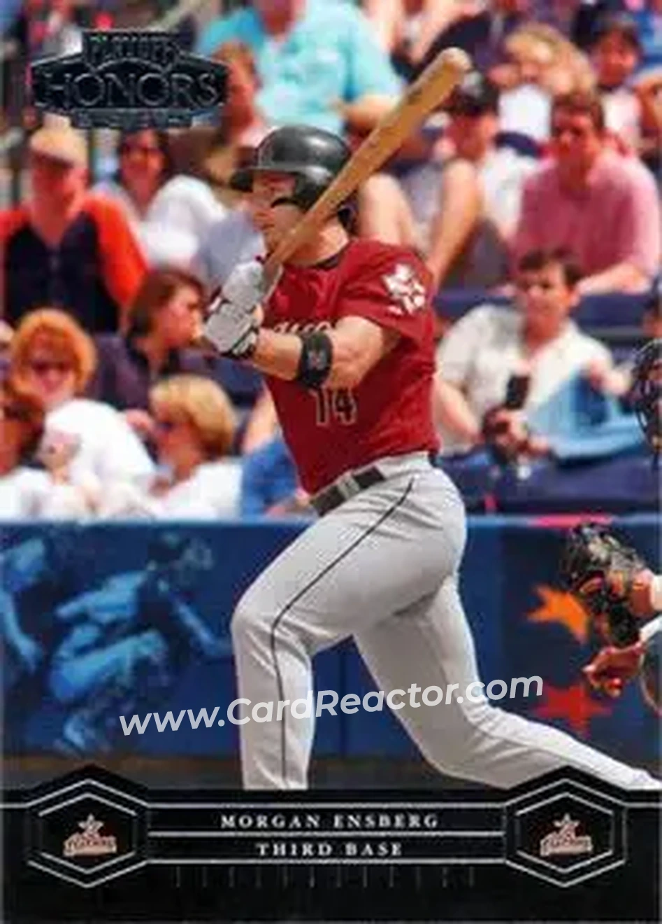 2004 Playoff Honors #91 - Morgan Ensberg - Houston Astros - Front