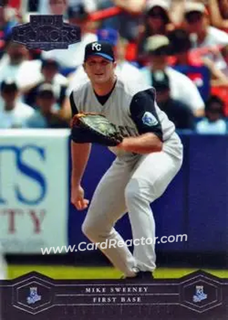 2004 Playoff Honors #100 - Mike Sweeney - Kansas City Royals - Front