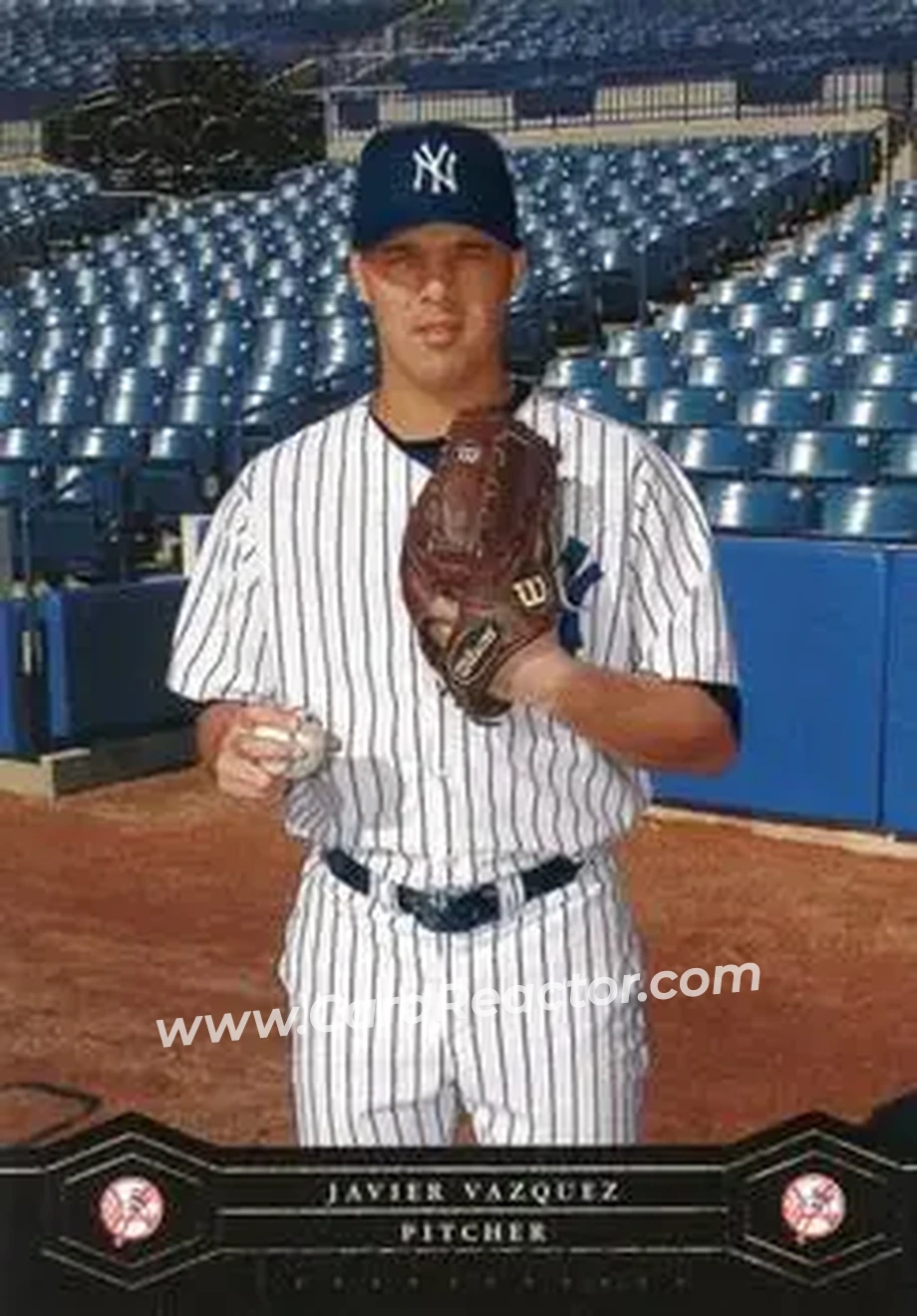 2004 Playoff Honors #136 - Javier Vazquez - New York Yankees - Front
