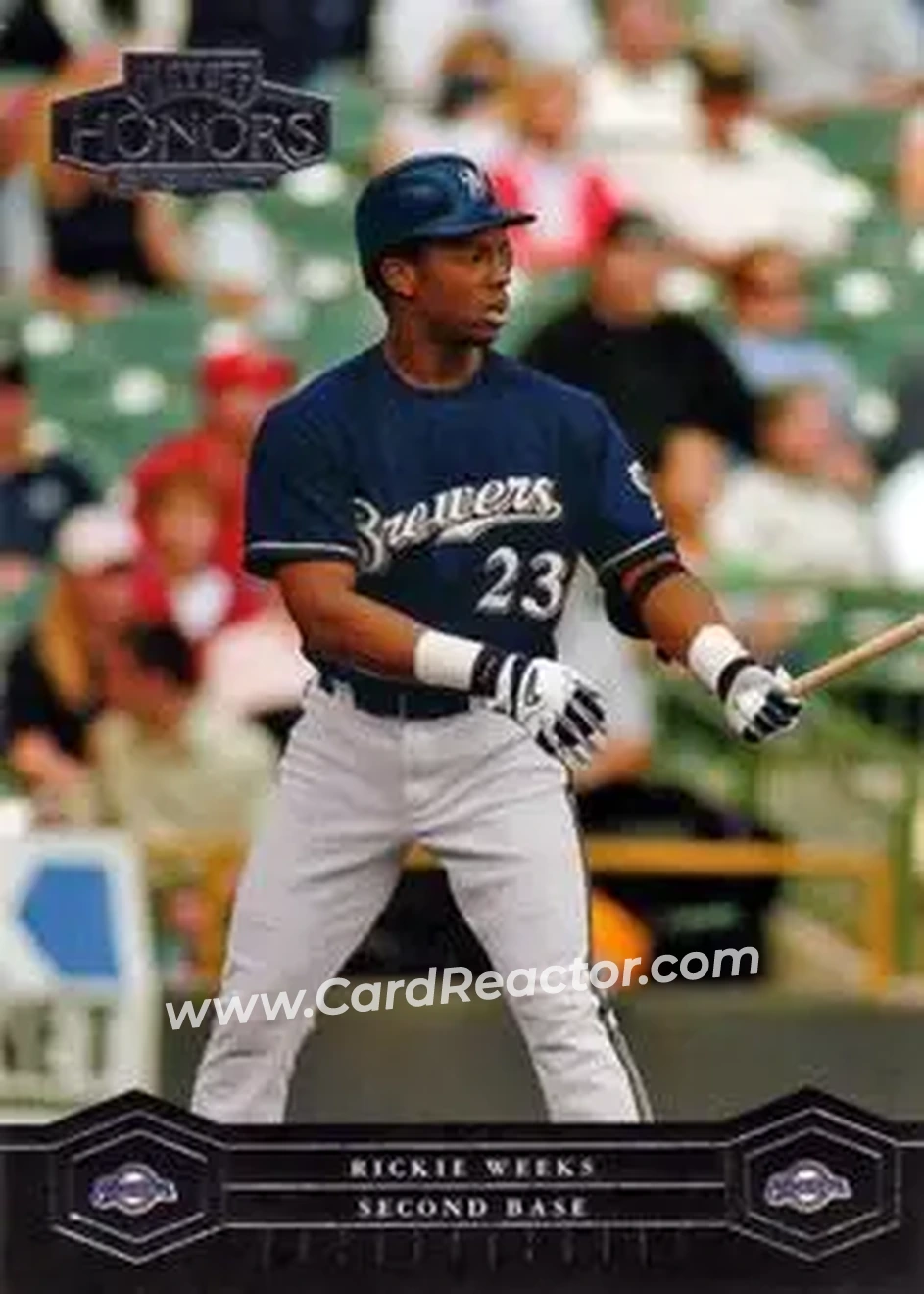 2004 Playoff Honors #111 - Rickie Weeks - Milwaukee Brewers - Front