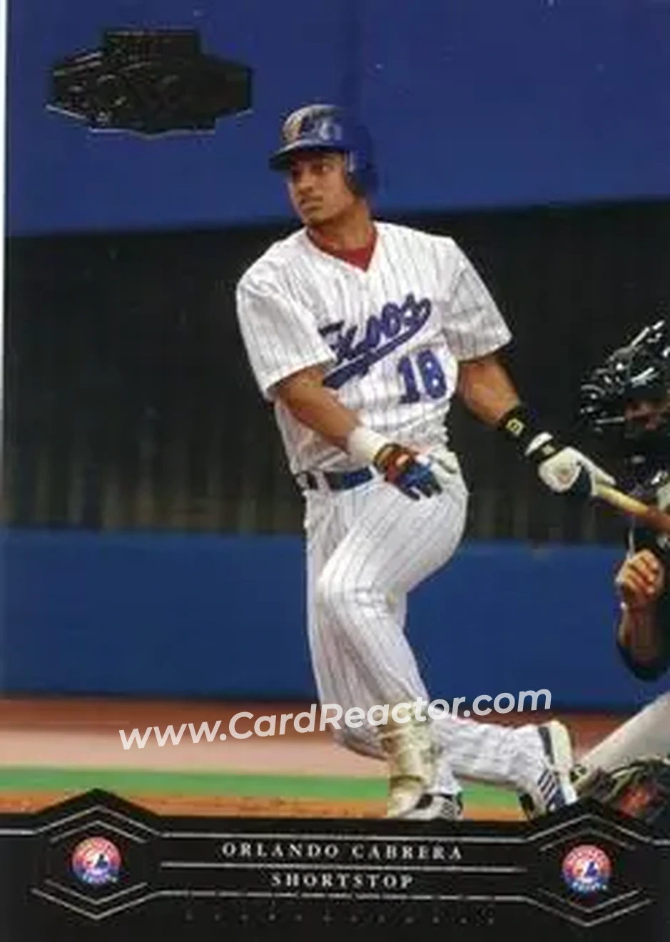 2004 Playoff Honors #122 - Orlando Cabrera - Montreal Expos - Front