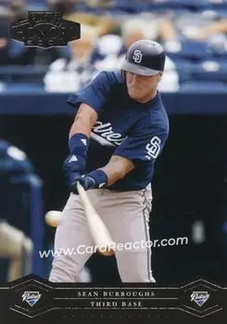 2004 Playoff Honors #164 - Sean Burroughs - San Diego Padres - Front